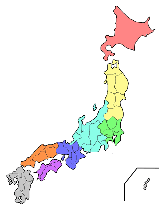 map of japan